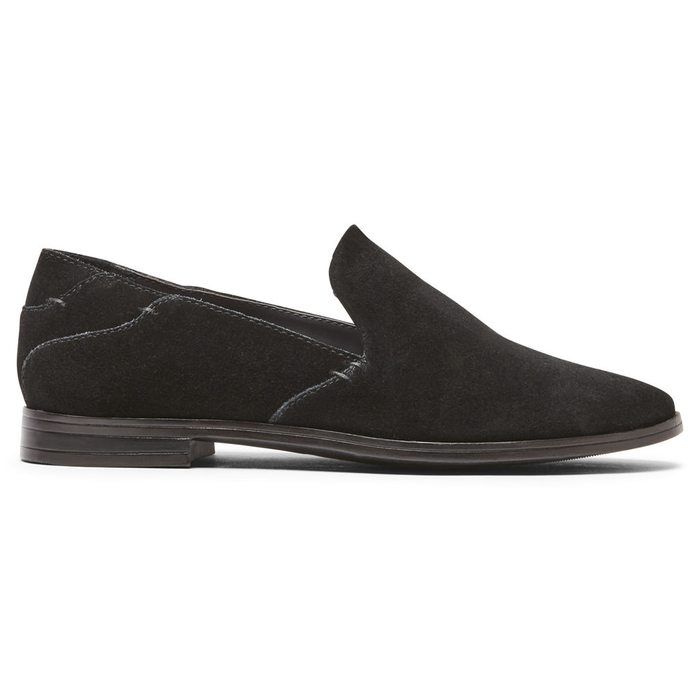 Mocassins Rockport Mulher Pretas - Perpetua - 70329KDSR